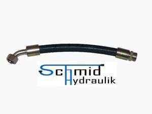 Hydraulikschlauch 10-L 45° x 1,6 m Hydraulikschläuche 2 SN 08 x 1600 mm DKOL 45 