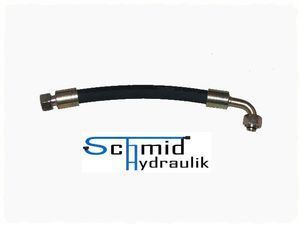 Hydraulik Schlauch 15-L M22 90° 0,6m Hydraulikschlauch 2 SN 12 x 600 DKOL ÜW IG 